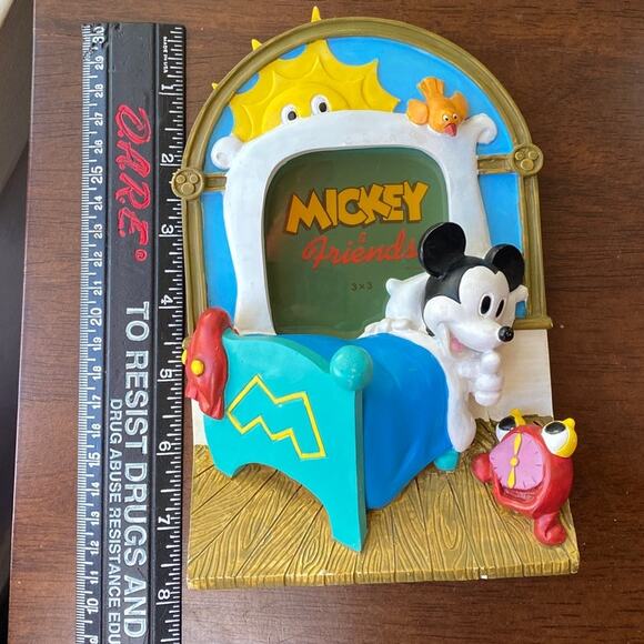 Vintage Disney Classic Mickey Mouse & Friends Picture Frame Bedtime Old School - Picture 10 of 12